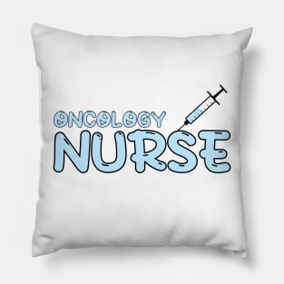 Oncology Nurse Blue Pillow