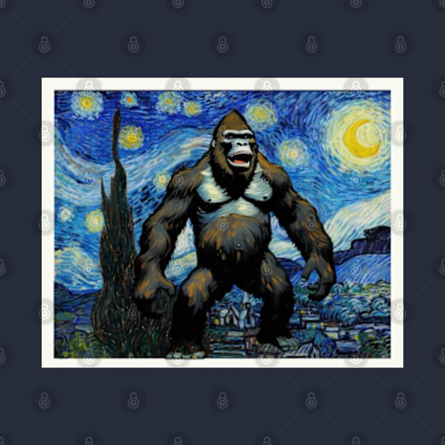 King Kong in a Starry Night by Teessential