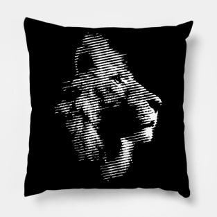 Lions Halftone style Pillow