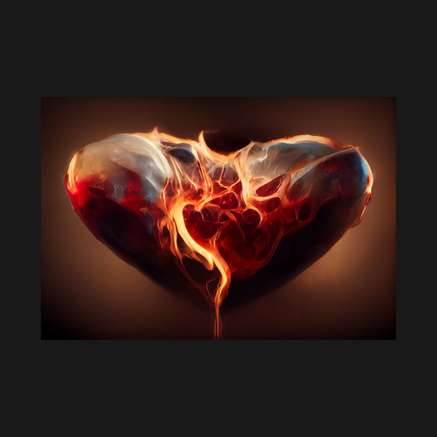 Flaming Heart Art  /  Flame Heart Unwind Designs by Unwind-Art-Work