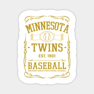 Vintage Twins American Baseball Magnet