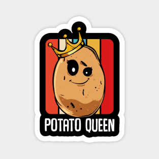 Potato Queen - Cute Kawaii Potatoes Vegetable Magnet