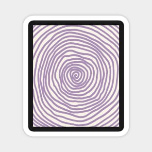 spiral pattern purple halloween pastel Magnet