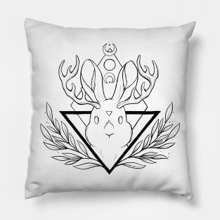 Lunar Rabbit / Jackalope | Nikury Pillow