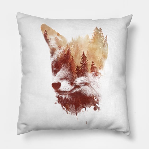 Blind Fox Pillow by astronaut