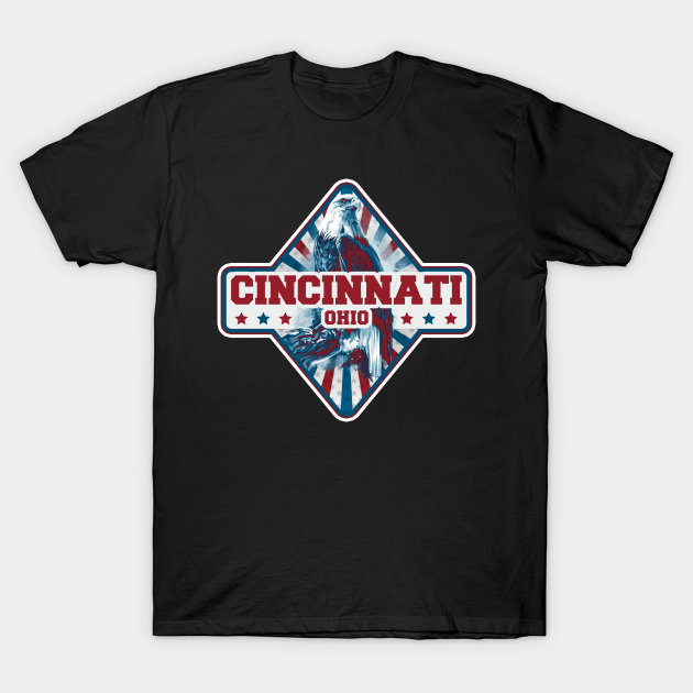 Discover Cincinnati city gift. Town in USA - Cincinnati - T-Shirt