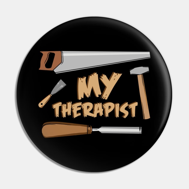 Funny carpenter woodworker Pin by ArtStyleAlice