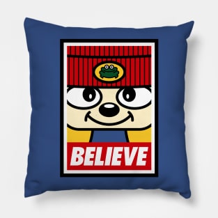 Believe (Parappa Blue) Pillow