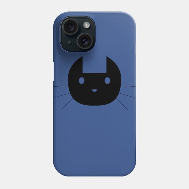 CAT BLACK Phone Case by droidmonkey