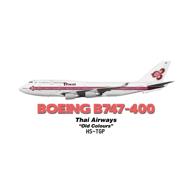 Boeing B747-400 - Thai Airways "Old Colours" by TheArtofFlying