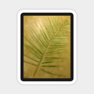 3D Tropical Leaf Print Magnet