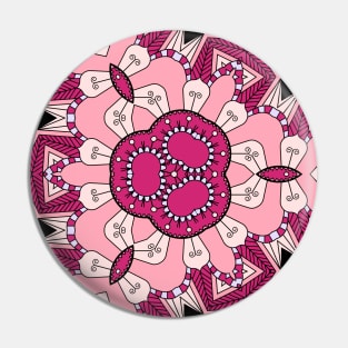 Kaleidoscope of Pink Pastel Mandala Pin