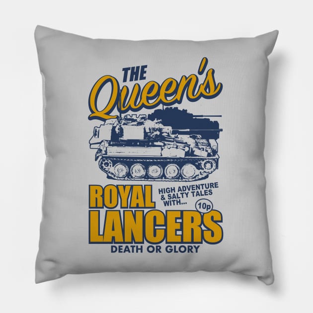 Queen's Royal Lancers Pillow by Firemission45