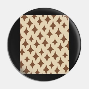 Simple Minimalist Abstract Moroccan Art Pattern Pin