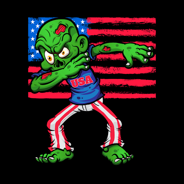 4th Of July Patriotic Zombie by Eyes4