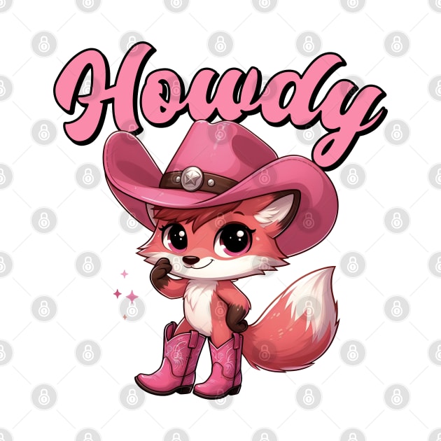 Howdy Foxy Lady Cowgirl by Alure Prints