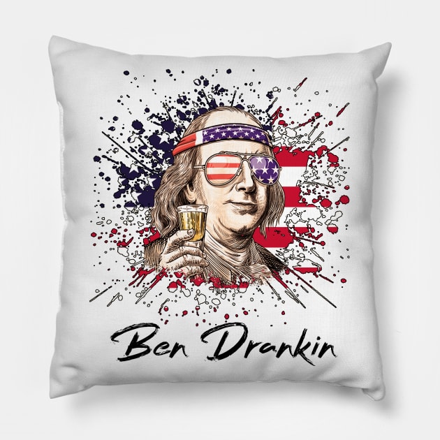 Ben Drankin Pillow by CF.LAB.DESIGN