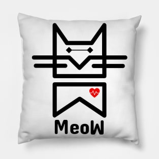 Meow Kitten cat Cute cats lover Pillow