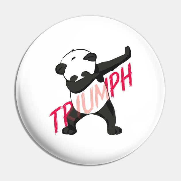 Triumph Dab Dabbing Panda Playfulness Pin by ActivLife