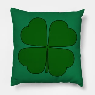 Four Leaf Clover - Lucky for St Paddy's Day Pillow