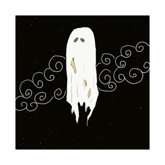 vintage inspired tattered ghost by LisaCasineau