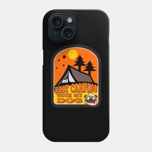 Best camping with my dog t-shirt Phone Case