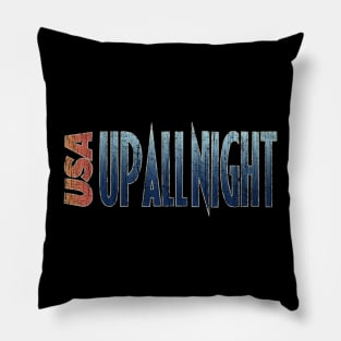 USA Up All Night Pillow