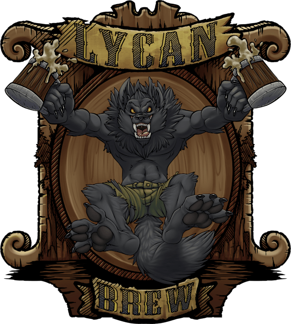 Lycan Brew Kids T-Shirt by Teaselbone