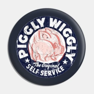 piggly wiggly vintage blue design Pin