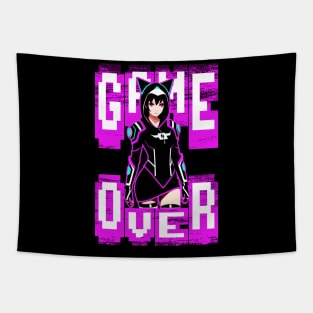 Game Over Gamer Girl Tapestry