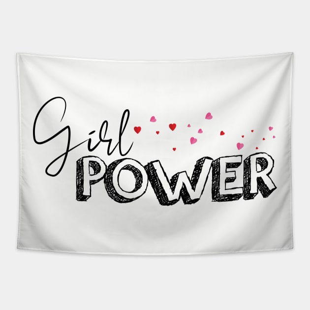 Girl Power T-Shirt Tapestry by craxfashion