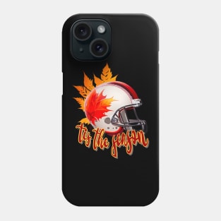 Tis the season football pumpkin fall autumn Phone Case