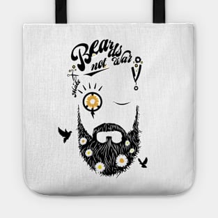 Make Beards not War! (typo edition) Tote