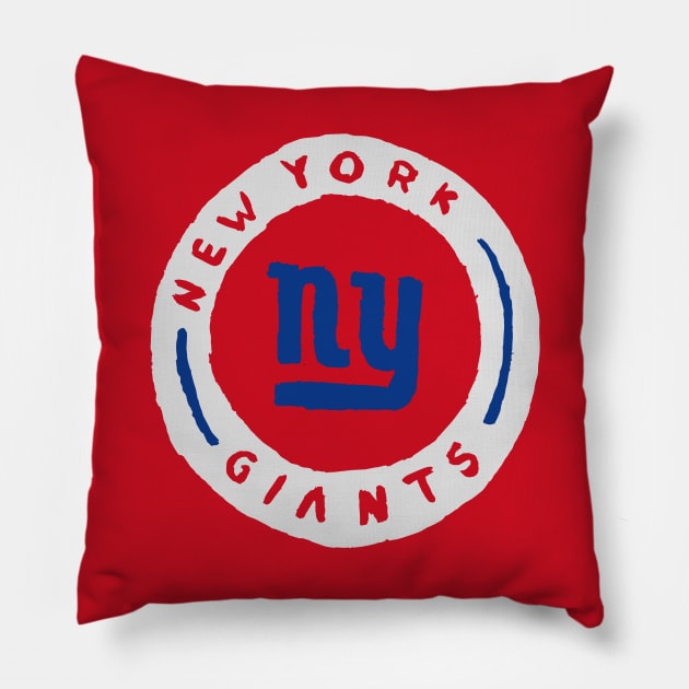 New York Giaaaants 02 Pillow by Very Simple Graph