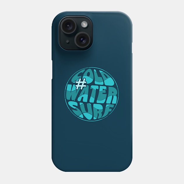 #coldwatersurf Bubbly Retrowave Phone Case by SkizzenMonster