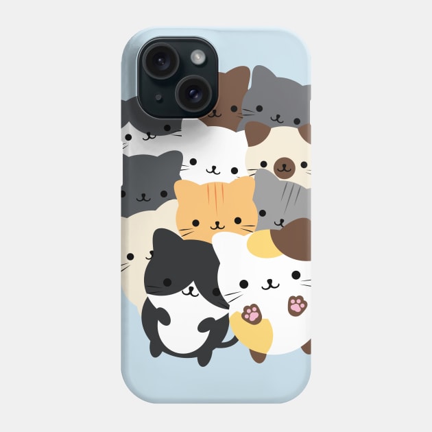 Cats and cats Phone Case by Domichan