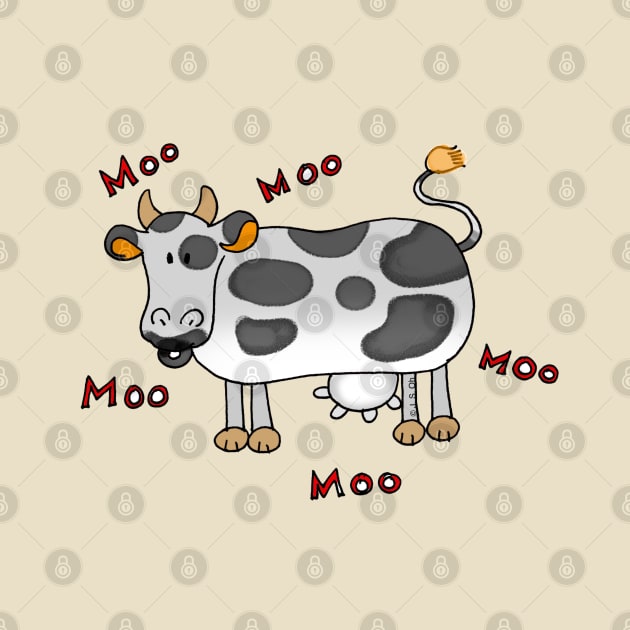 moo moo cow by cartoonygifts