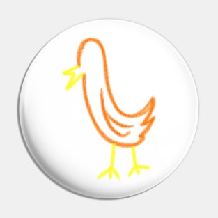 A cute chicken Pin