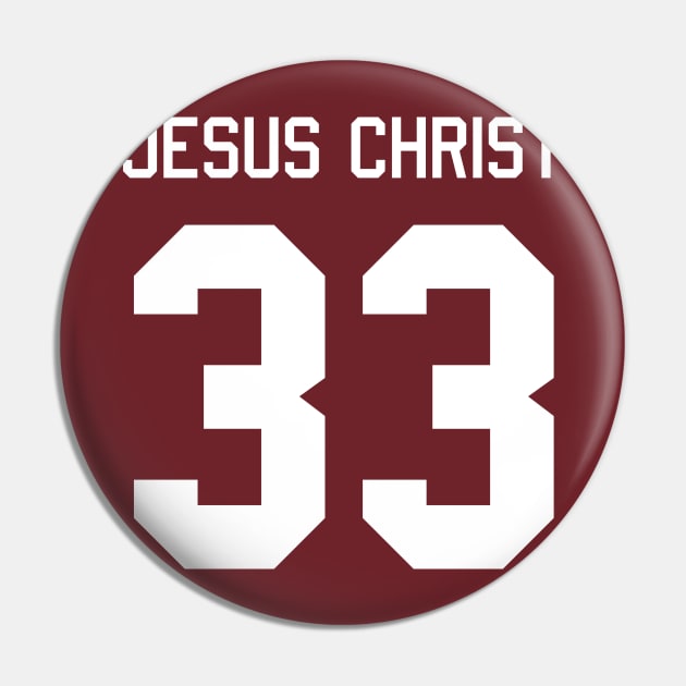 Jesus Christ Jersey Pin by TheCatholicMan