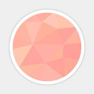 Minimal Peach Geometric Abstract Magnet