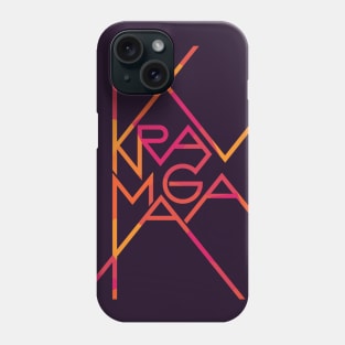 Krav Maga Sharp Colorful Letters Phone Case