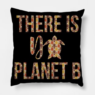 There is No Planet B Rescue Turtle Gift Pillow