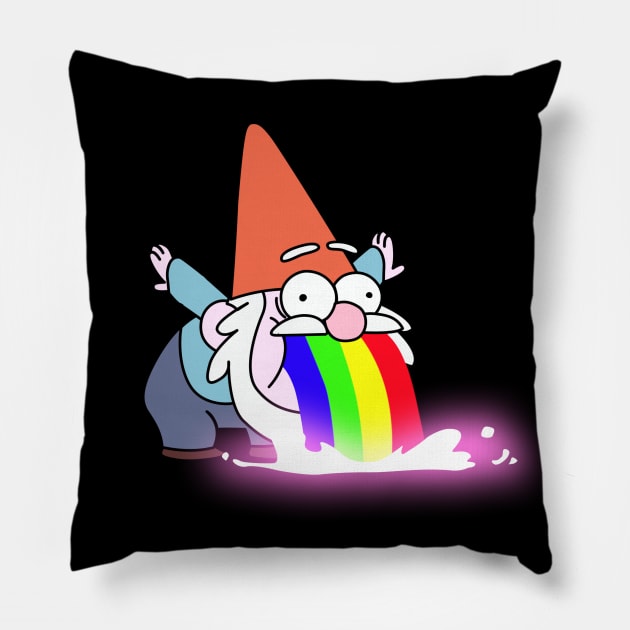 Pucking Gnome Pillow by JamesCMarshall