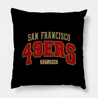 49ers Vintage San Francisco Football Pillow