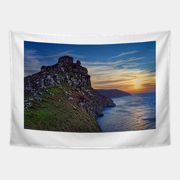 Valley of the Rocks Sunset Tapestry by galpinimages