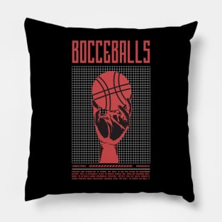 Retro Bocce Ball  player Gift Bocce Ball Sports Pillow