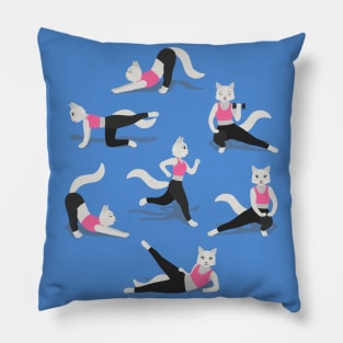 Fitness Cats Pillow