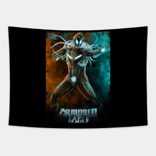 Armored Eagle pose Tapestry