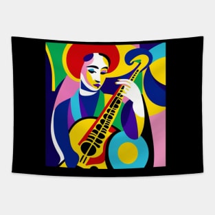 Matisse Style Guitarist Tapestry