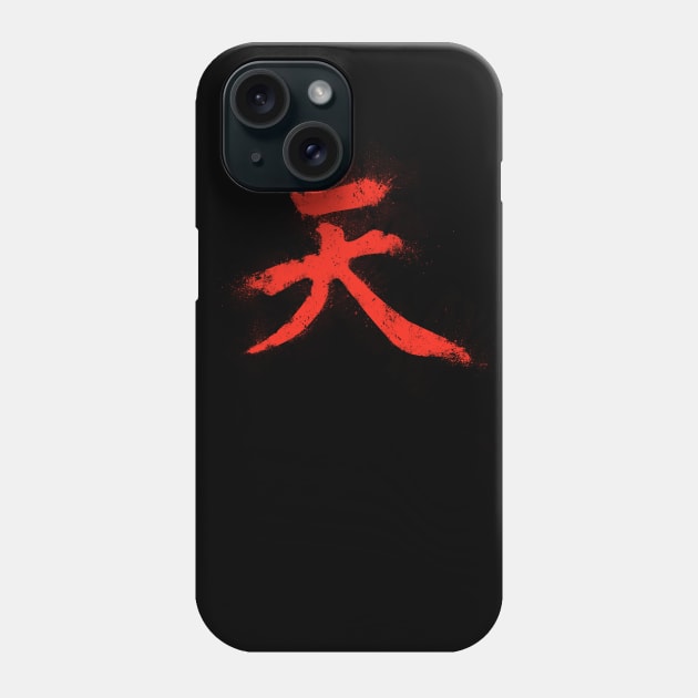 Akuma Kanji sign Phone Case by tombst0ne